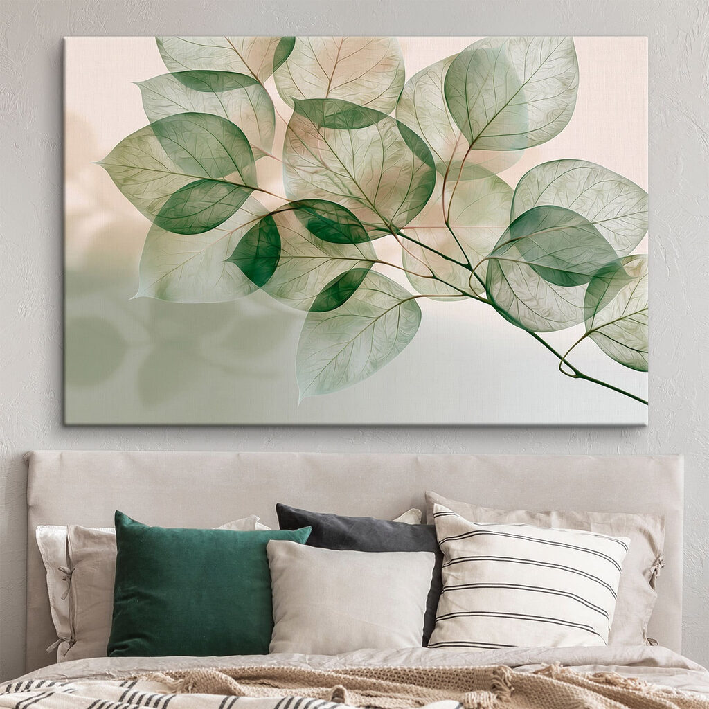 Esqueletos de folhas verdes — interior 3