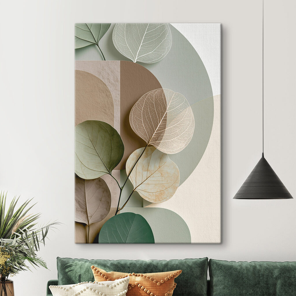 Folhas com formas suaves — interior 2
