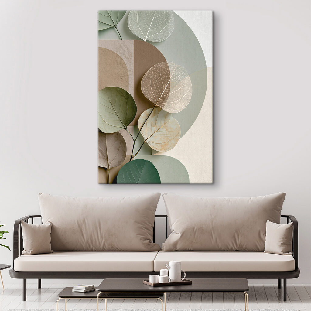 Folhas com formas suaves — interior 1