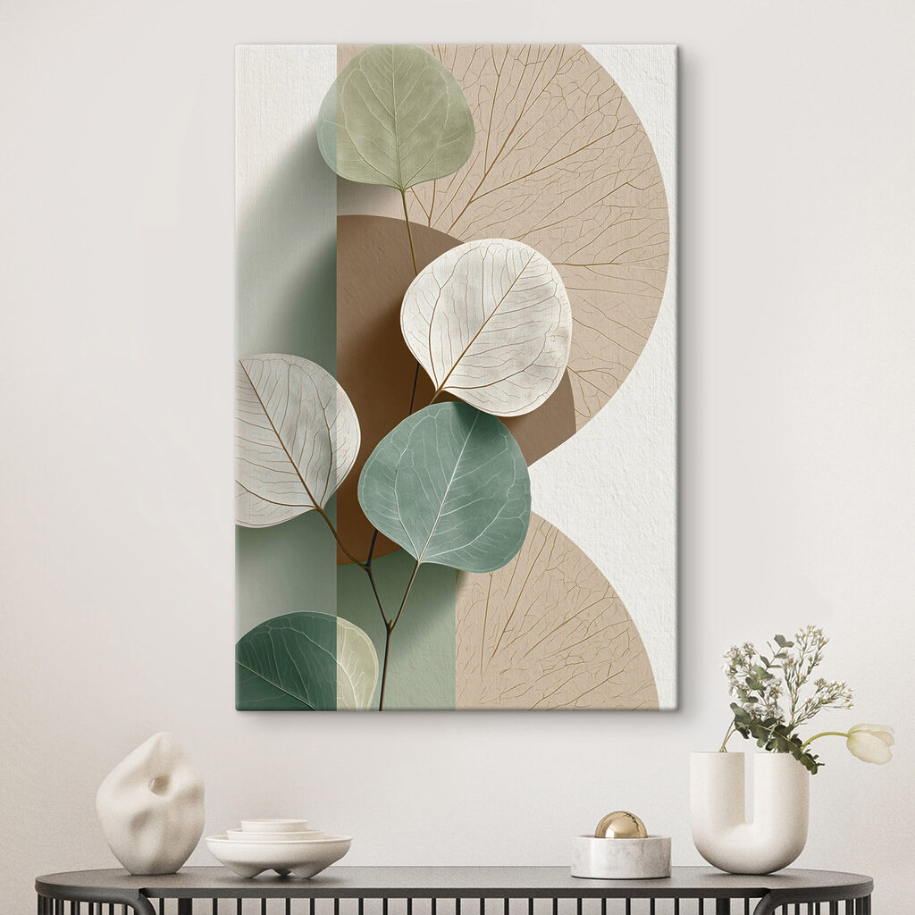 Folhas claras num arco — interior 1