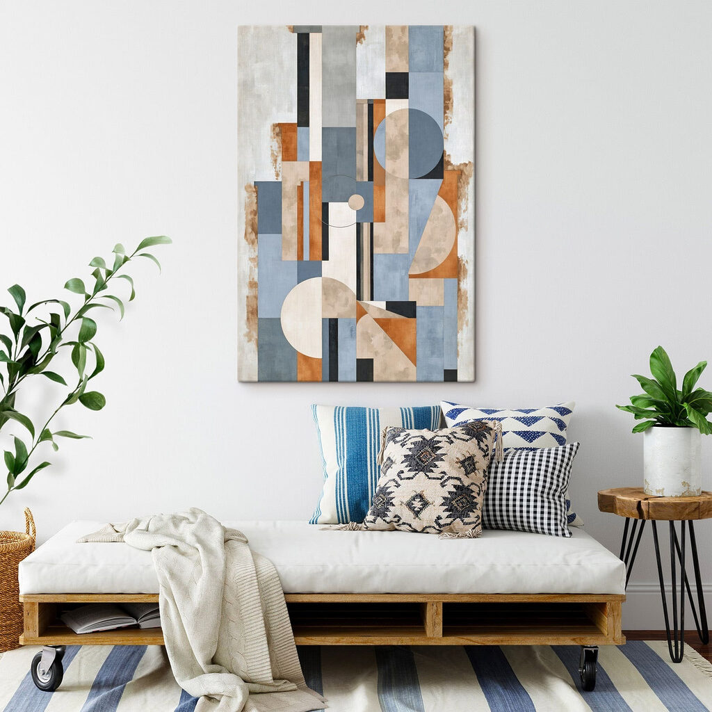 Geometria cinzento-azulada — interior 3