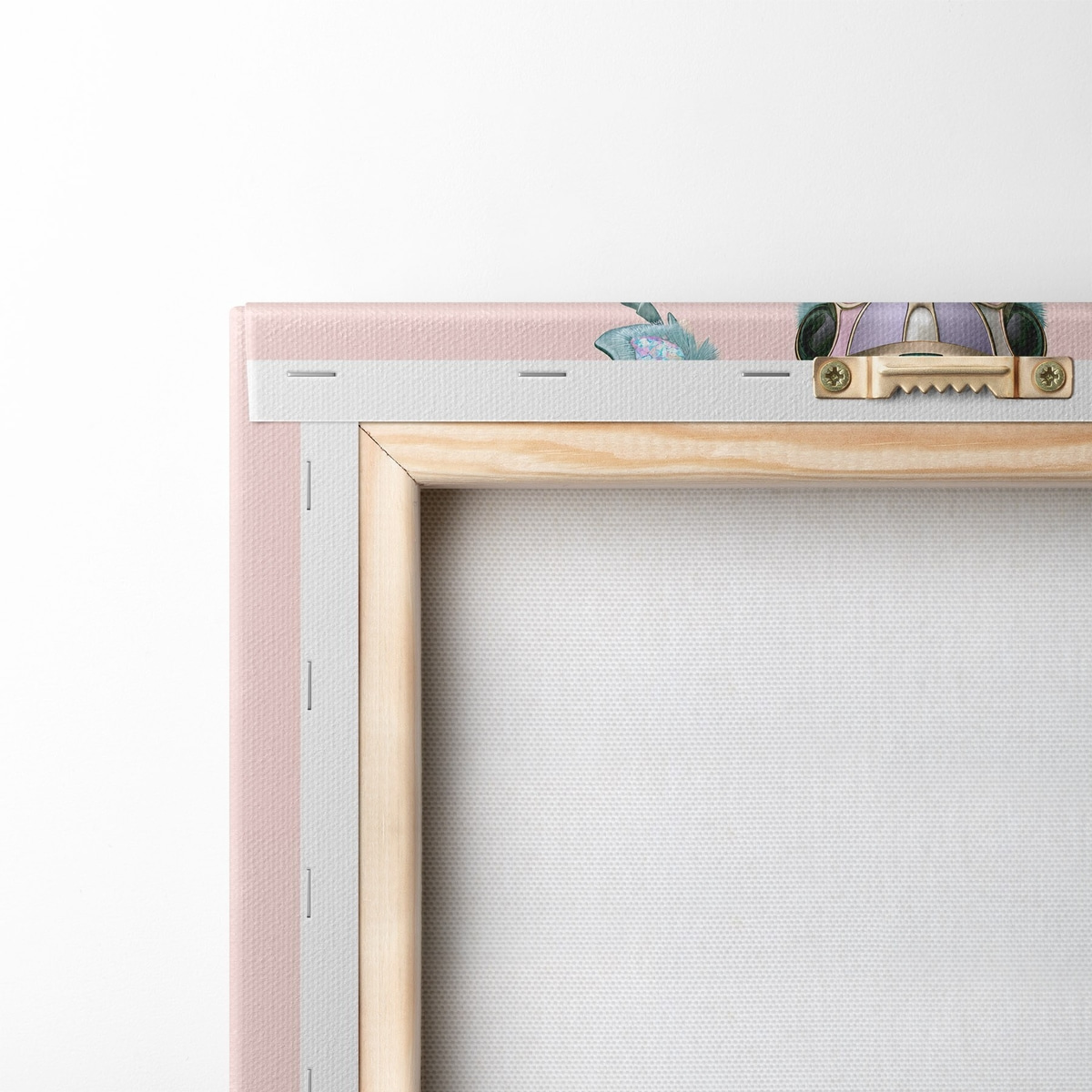 Besouro ornamentado em rosa — verso