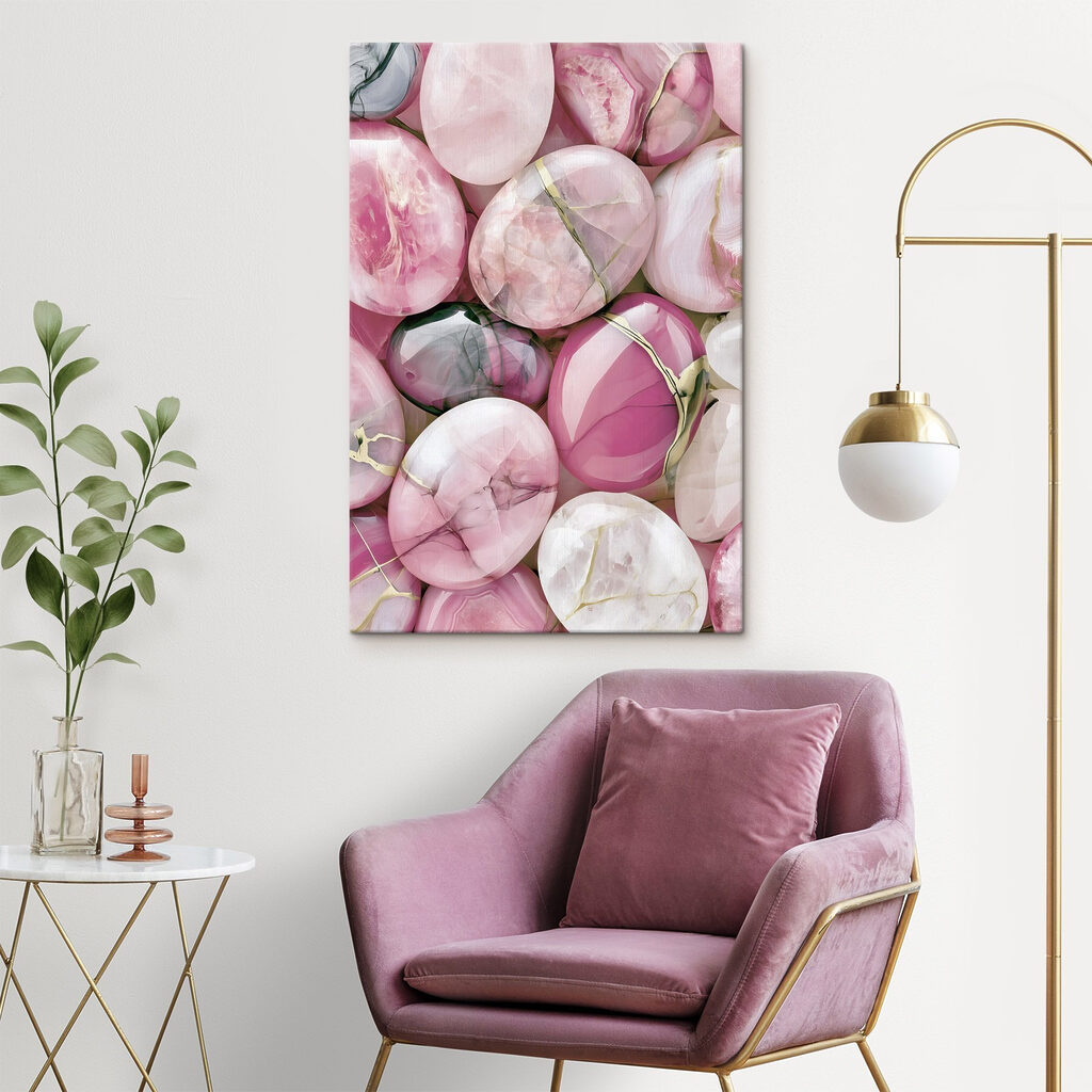 Formas rosa com veios — interior 2