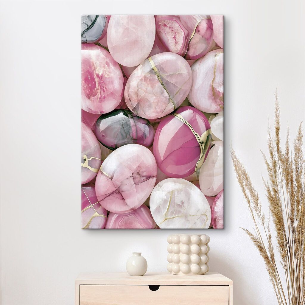 Formas rosa com veios — interior 1