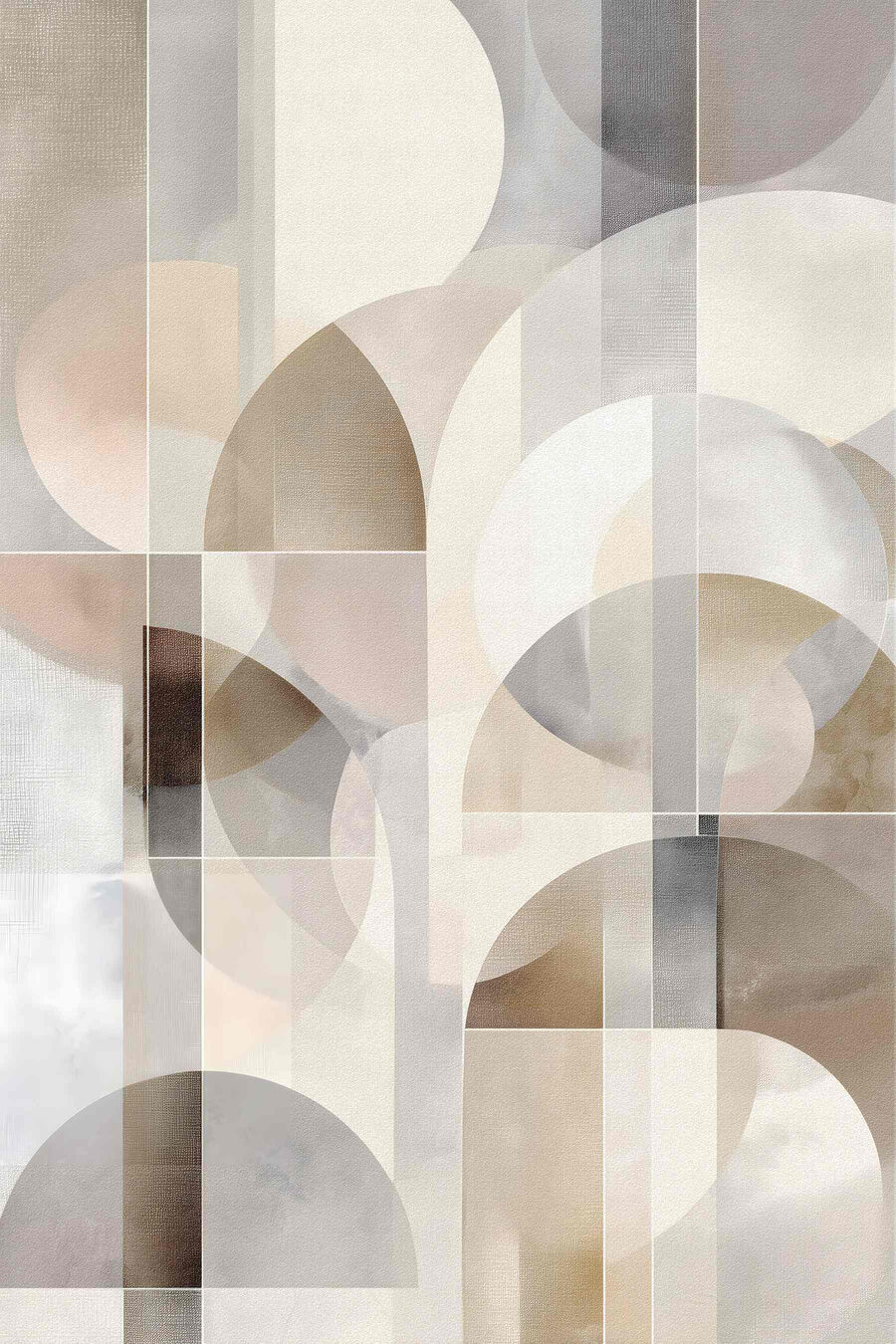 Arcos transparentes em areia — design completo