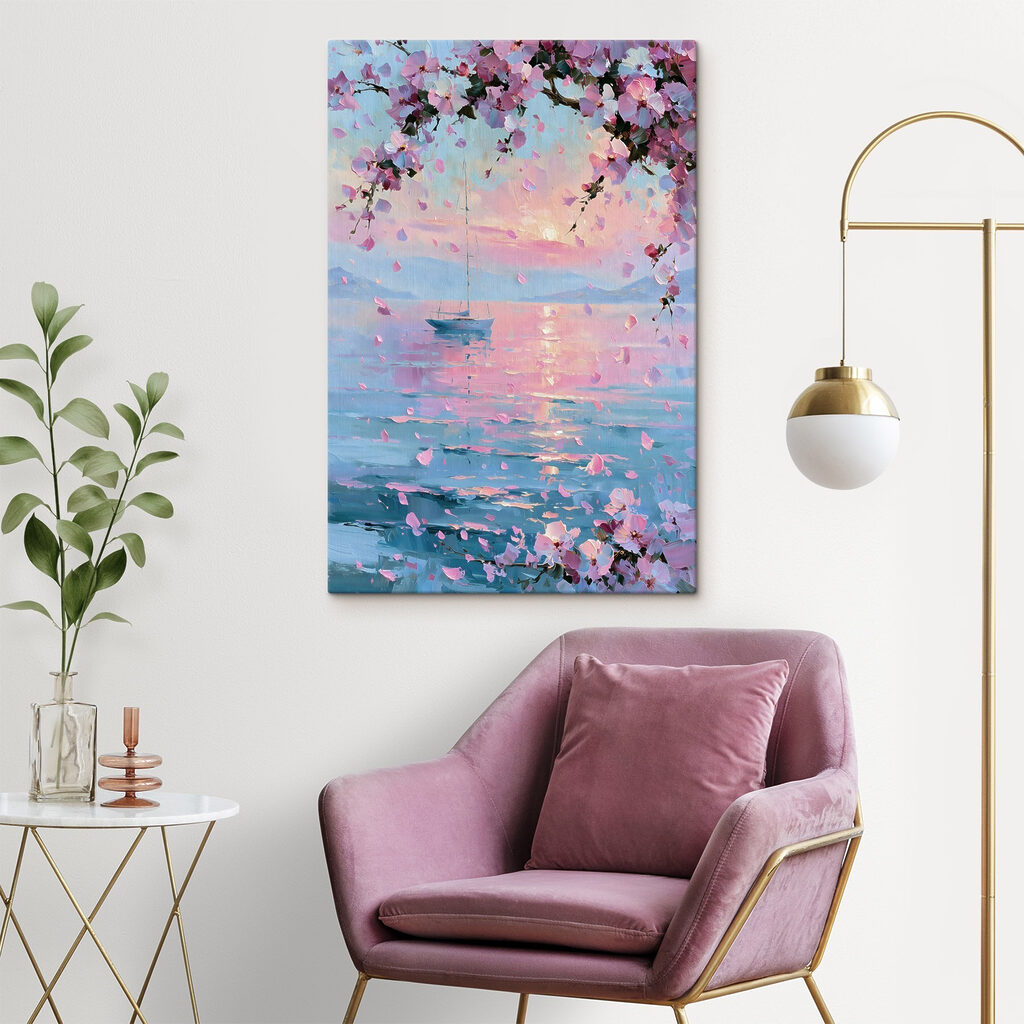 Chuva de flores rosa — interior 2