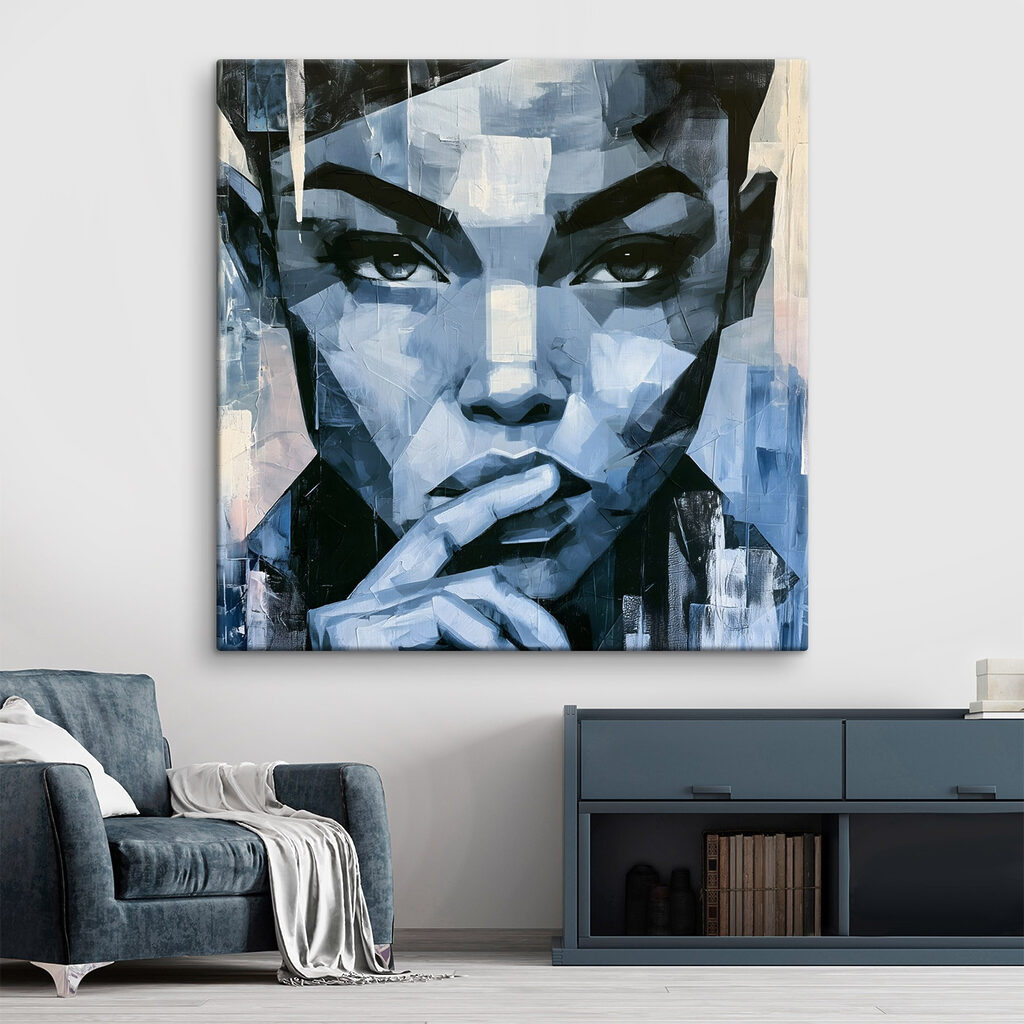 Mulher de olhar azul — interior 2