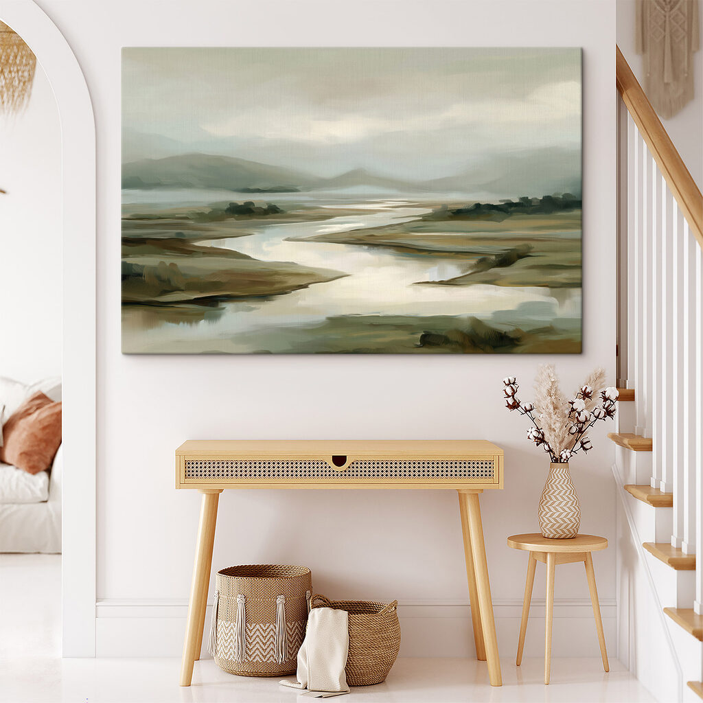 Rio entre margens verdes — interior 2