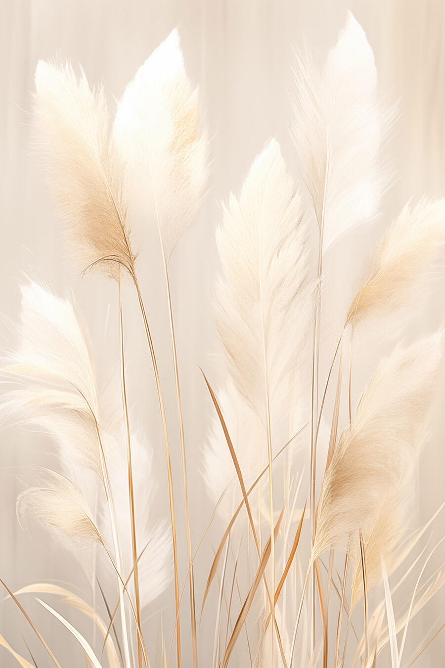 Plumas claras sobre pêssego — design completo