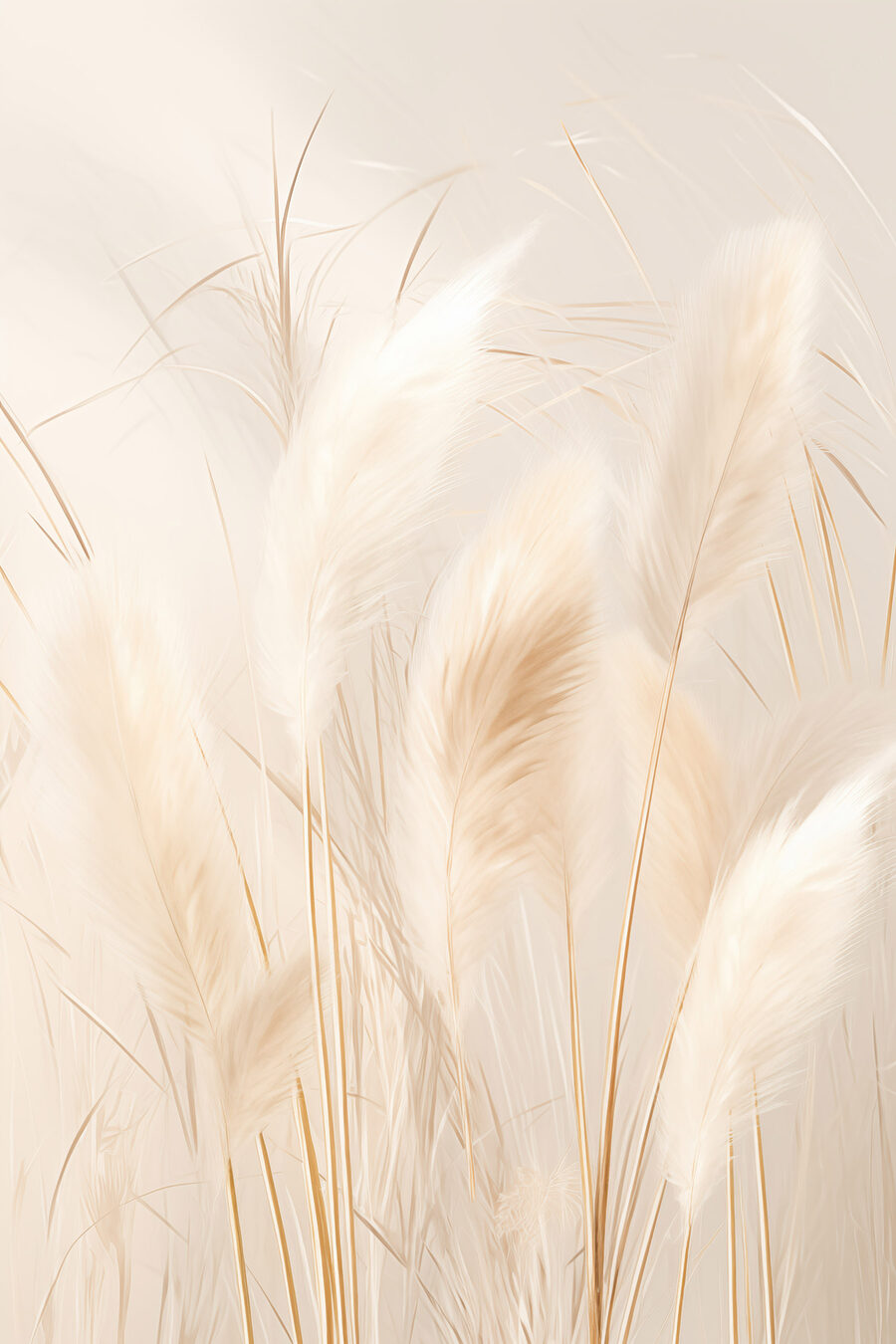 Plumas de erva claras — design completo