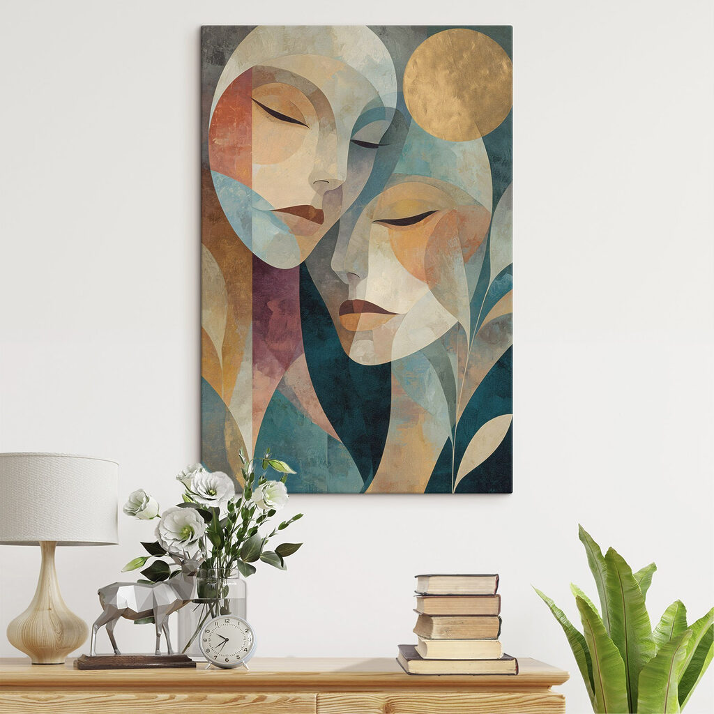 Dois rostos, sol dourado — interior 1