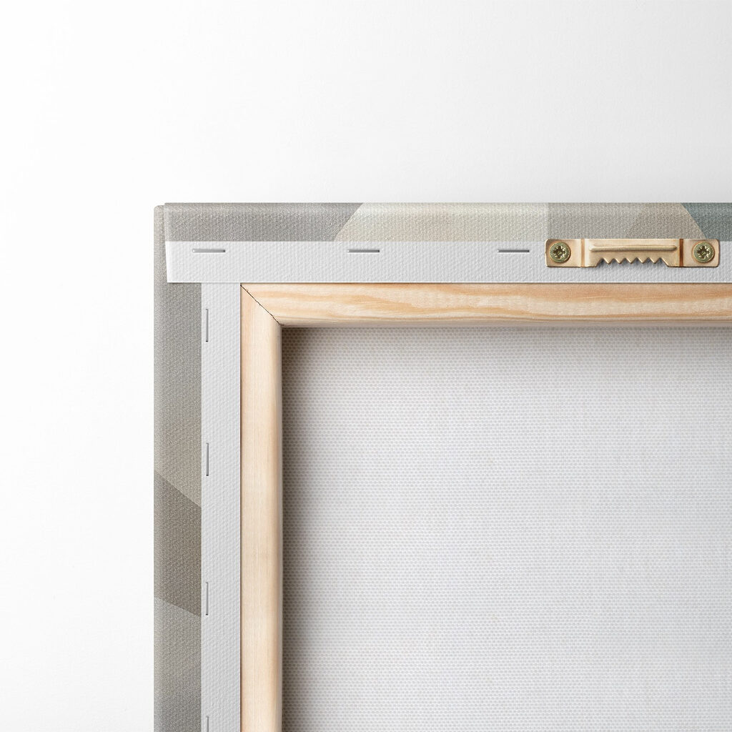 Folhas geométricas em pastel — verso