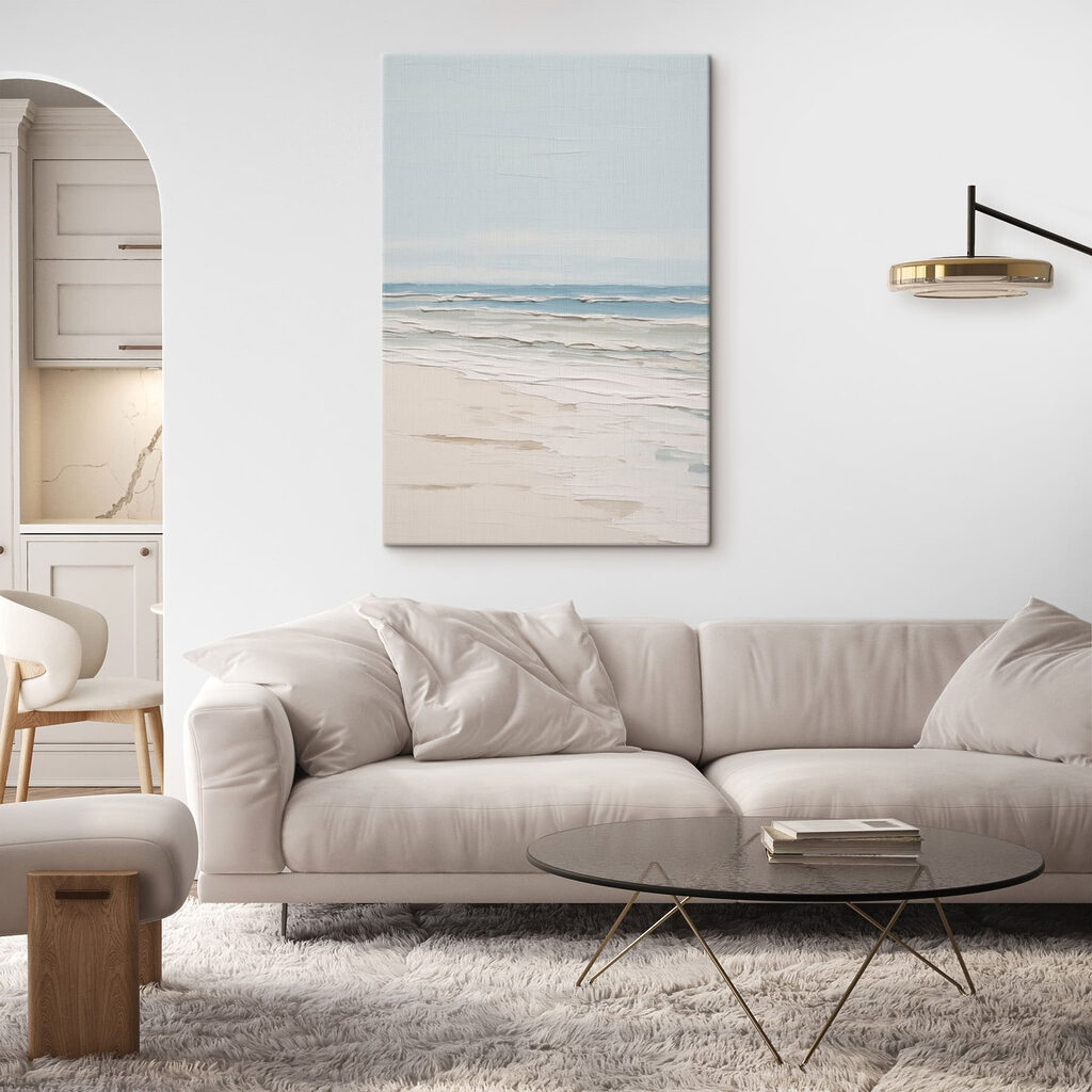 Rebentação pálida sobre areia — interior 3