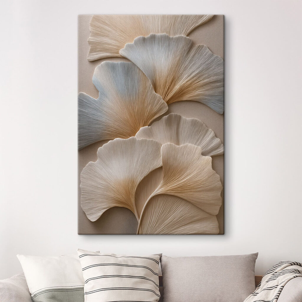 Ginkgo branco em relevo — interior 2