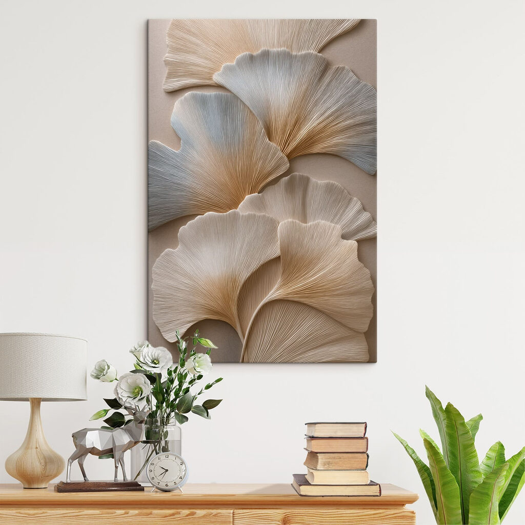 Ginkgo branco em relevo — interior 1