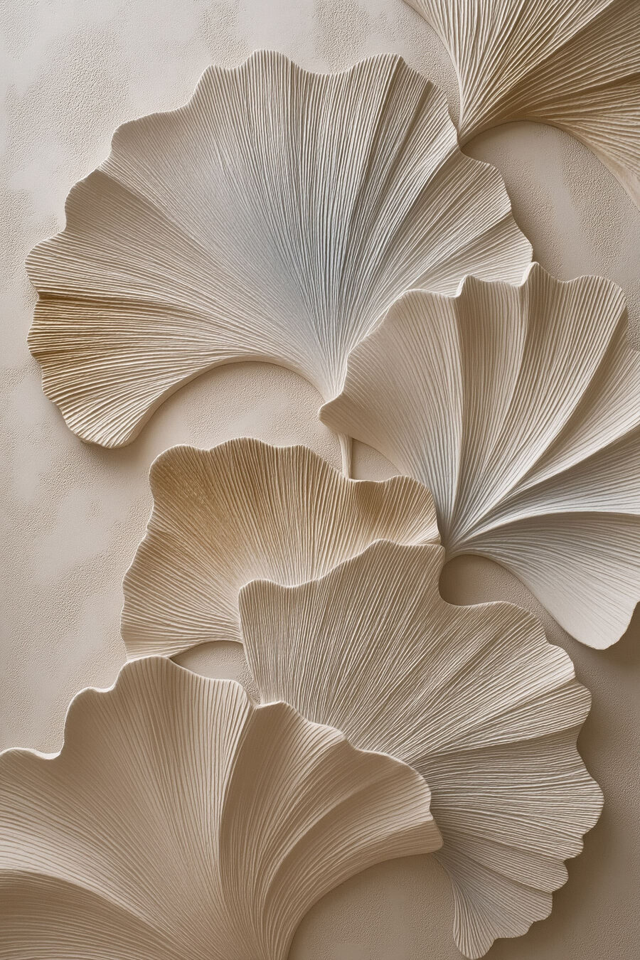 Leques de ginkgo — design completo