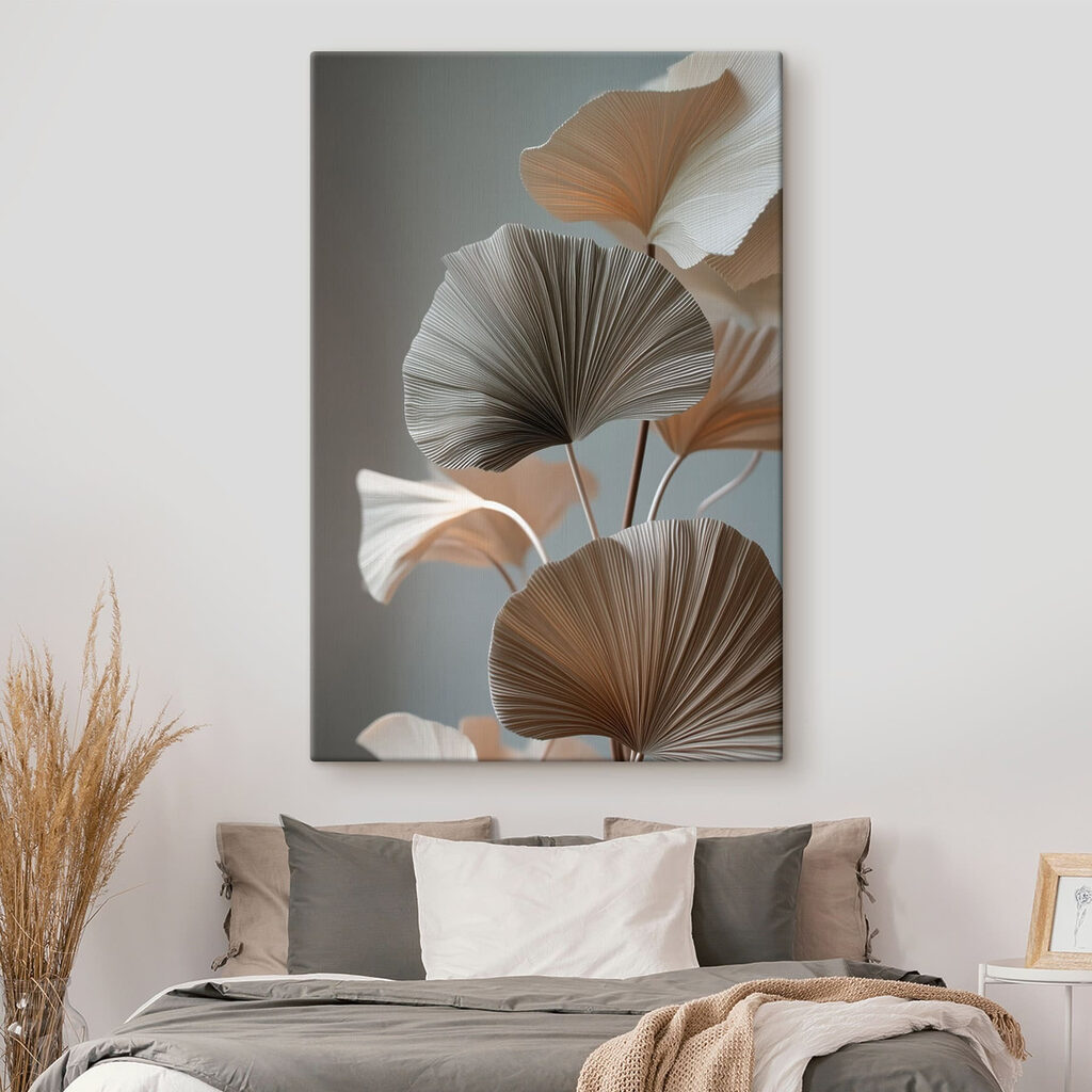 Ginkgo branco sobre cinzento — interior 1