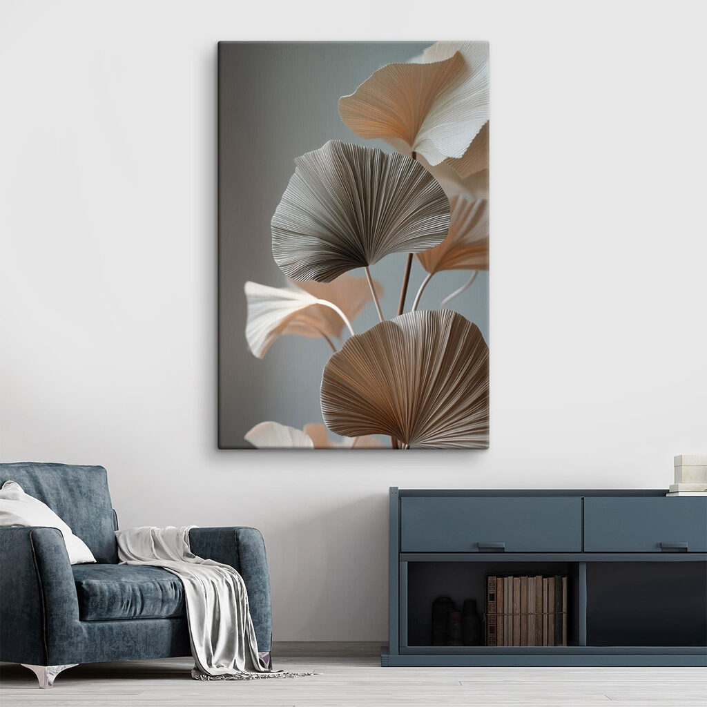 Ginkgo branco sobre cinzento — interior 2