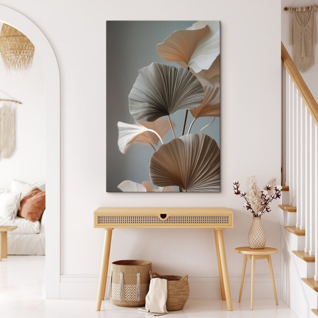 Ginkgo branco sobre cinzento — interior 3