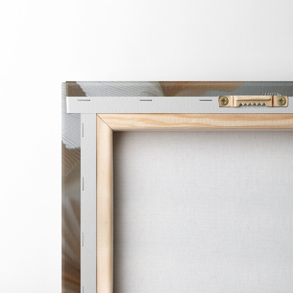 Ginkgo branco sobre cinzento — verso
