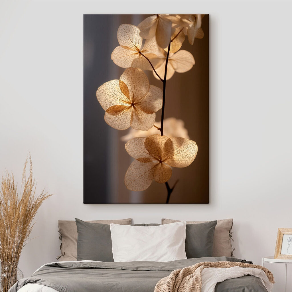Flores claras na penumbra — interior 2