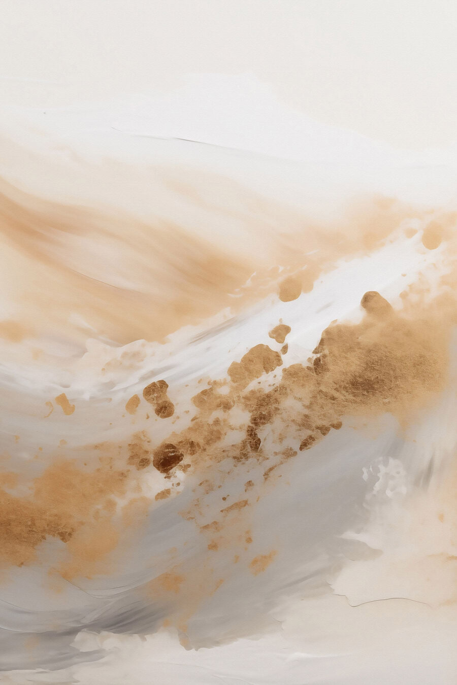 Tinta ocre em diagonal — design completo