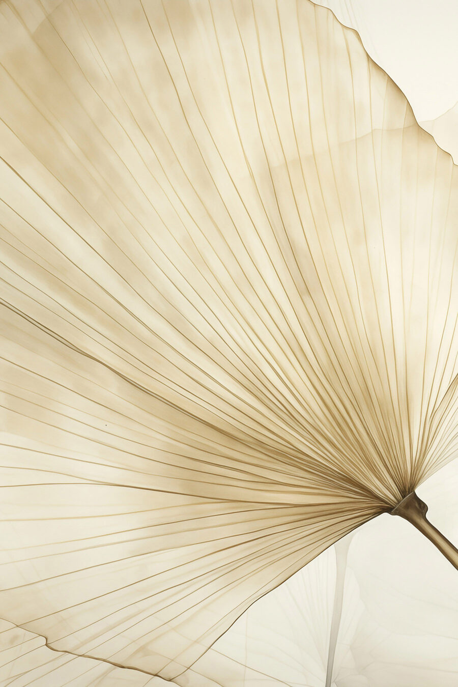 Folha clara em contraluz — design completo