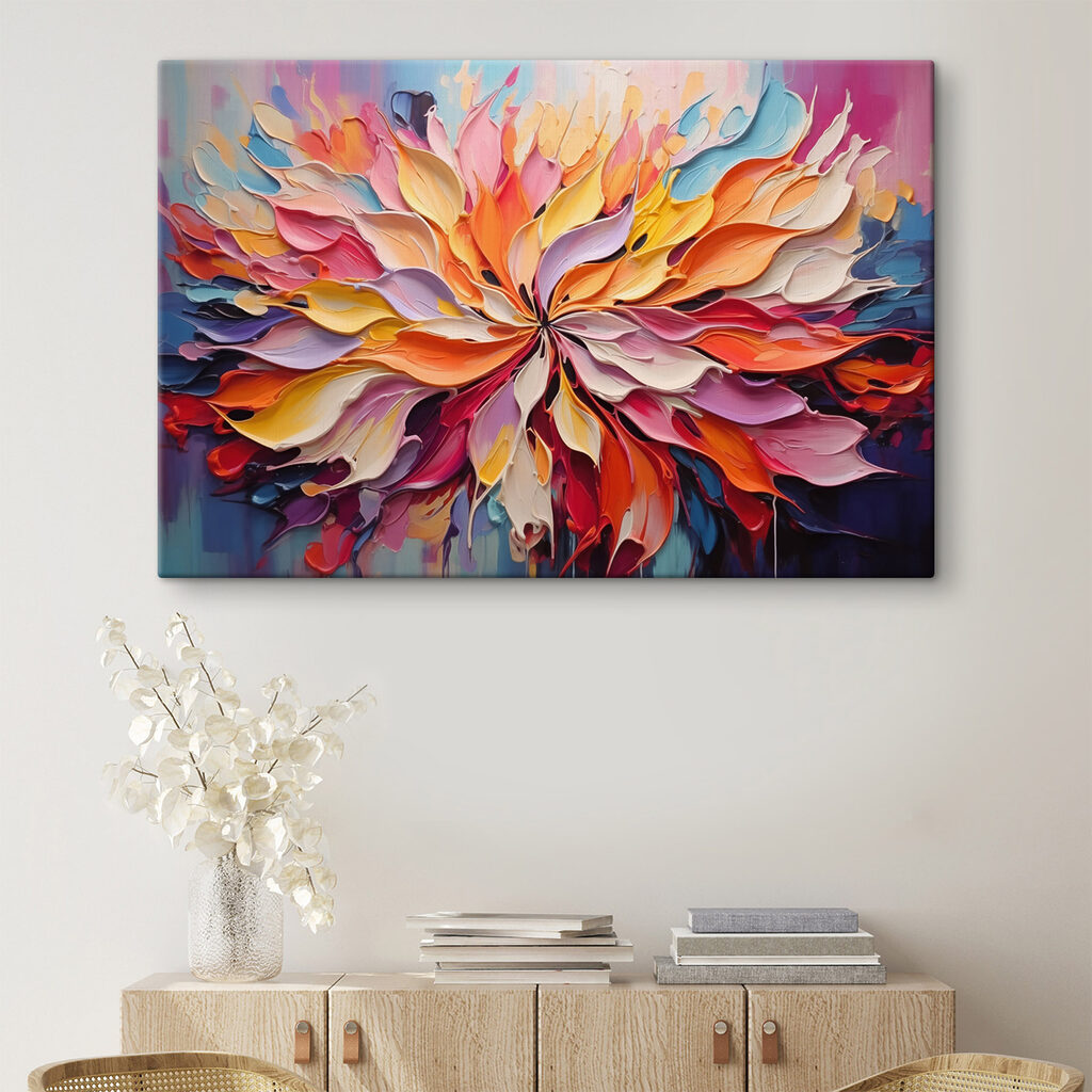 Flor de tinta colorida — interior 2