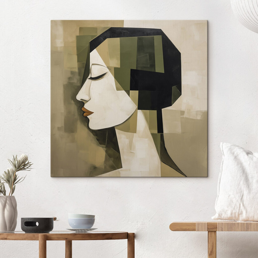 Perfil em blocos verdes — interior 1
