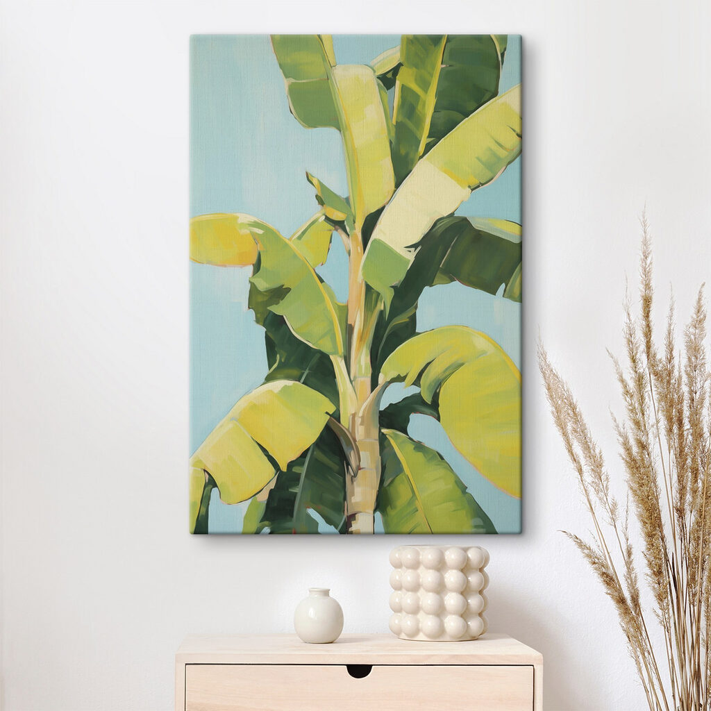 Folhas verdes em amarelo — interior 2
