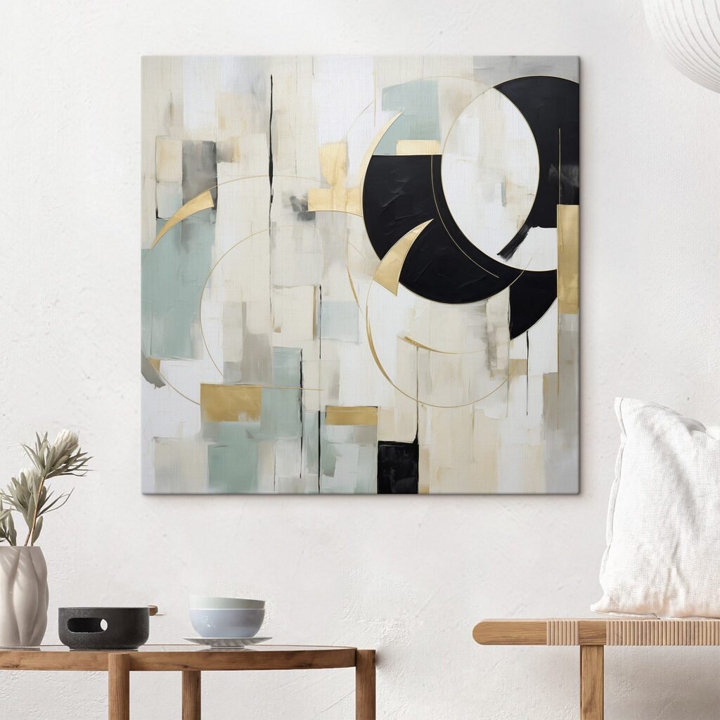 Arcos pretos sobre branco — interior 2