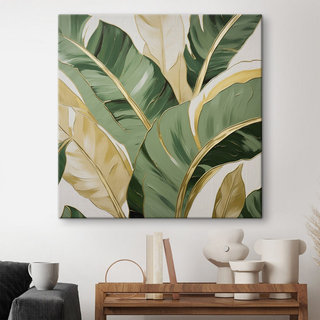 Folhas verdes, orlas douradas — interior 2