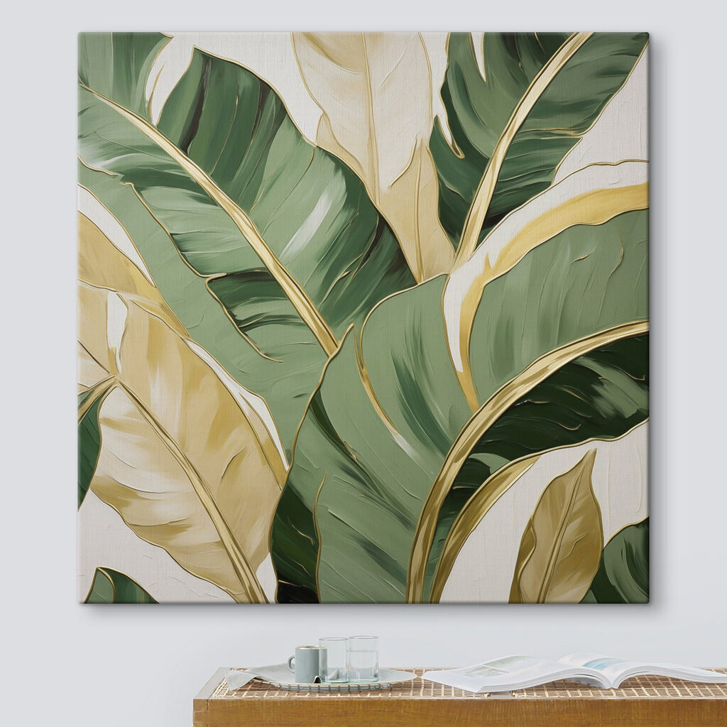 Folhas verdes, orlas douradas — interior 1