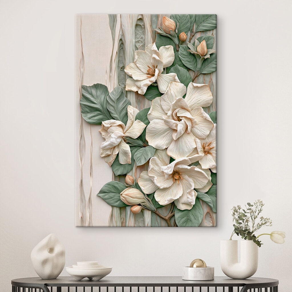 Folhas redondas, sombras finas — interior 1