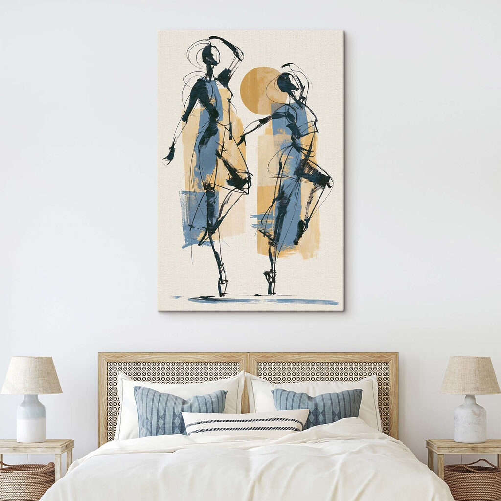 Dois bailarinos em azul — interior 1