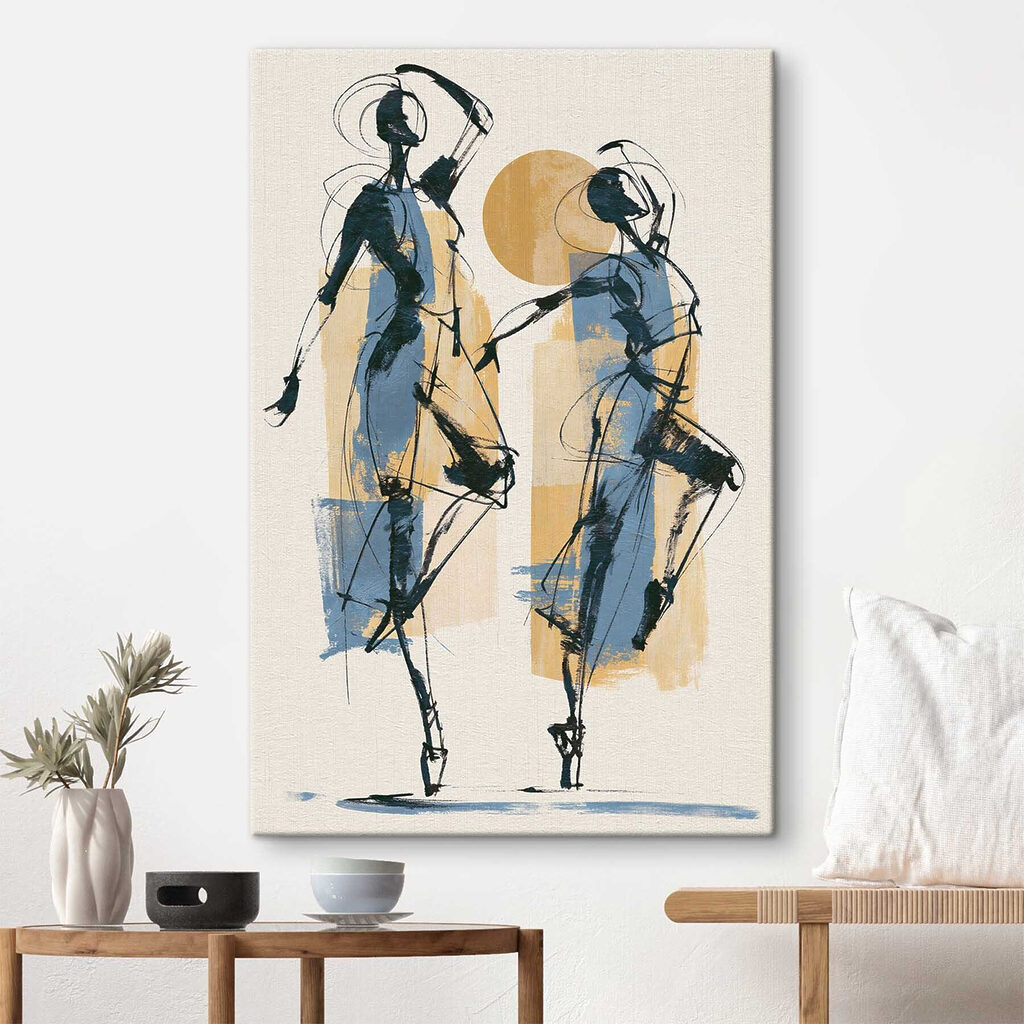 Dois bailarinos em azul — interior 3