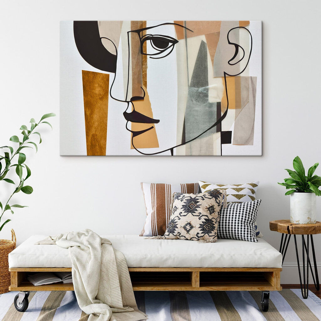 Mulher em contornos abertos — interior 1