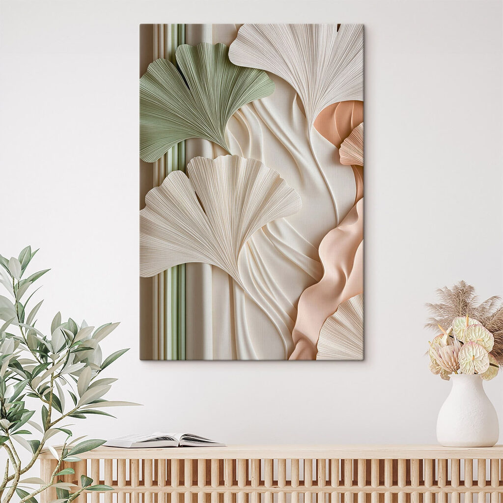 Ginkgo em tons pastel — interior 2