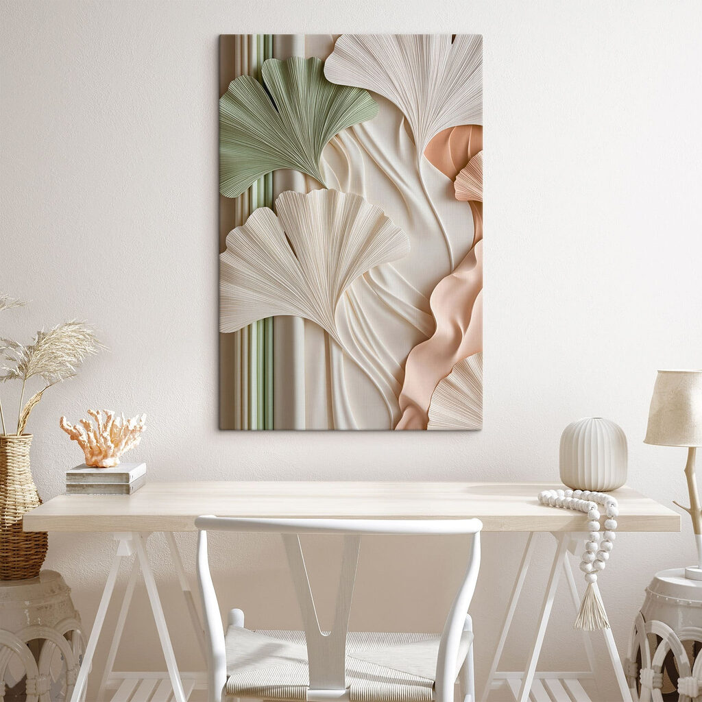 Ginkgo em tons pastel — interior 3