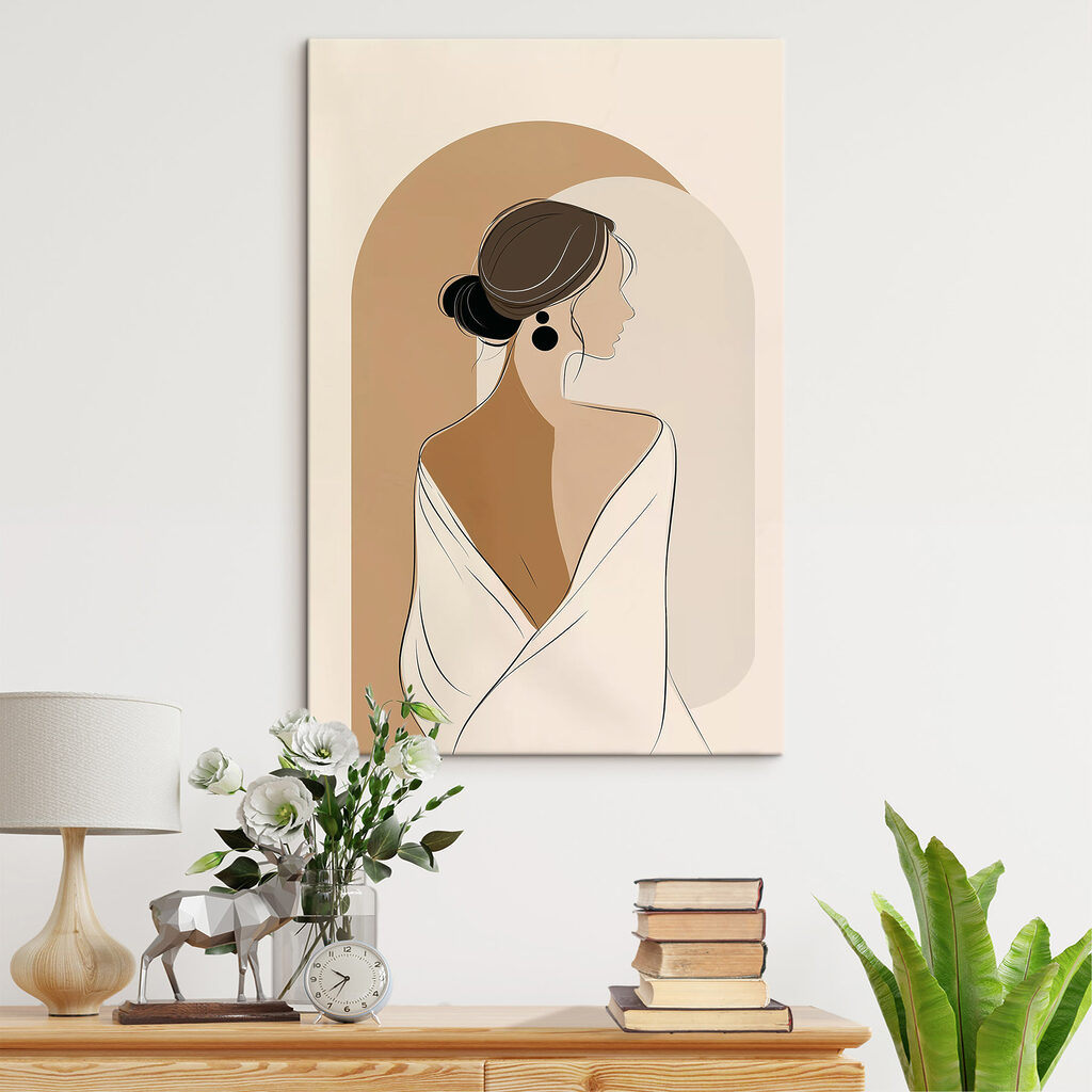 Mulher de costas — interior 1