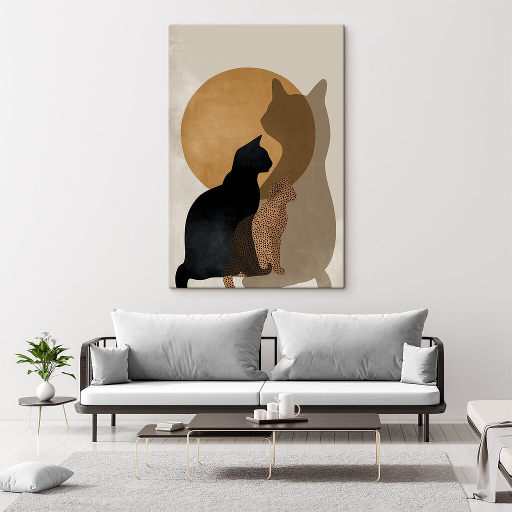 Gatos e sol ocre — interior 2