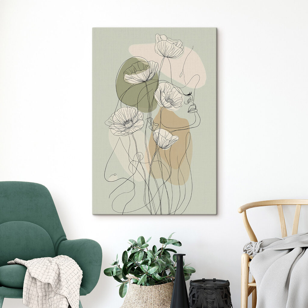 Perfil e papoilas — interior 2