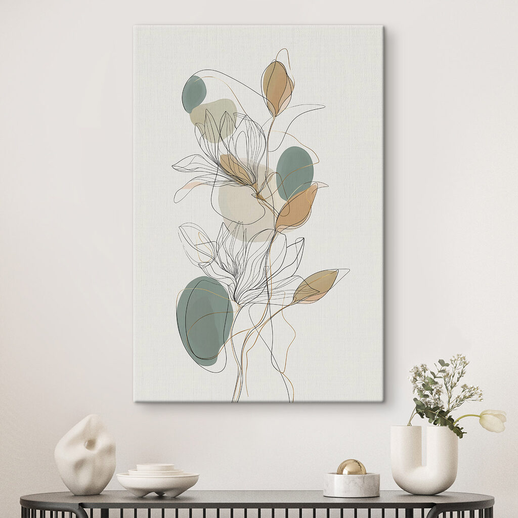Flores desenhadas a traço — interior 2