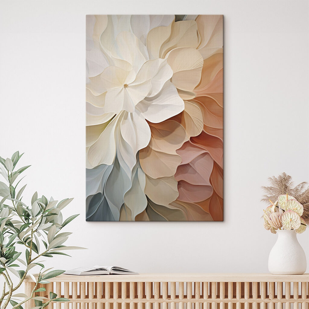 Pétalas em tons pastel — interior 1