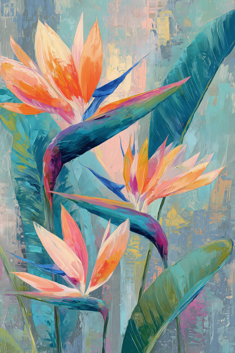 Flores de ave-do-paraíso — design completo
