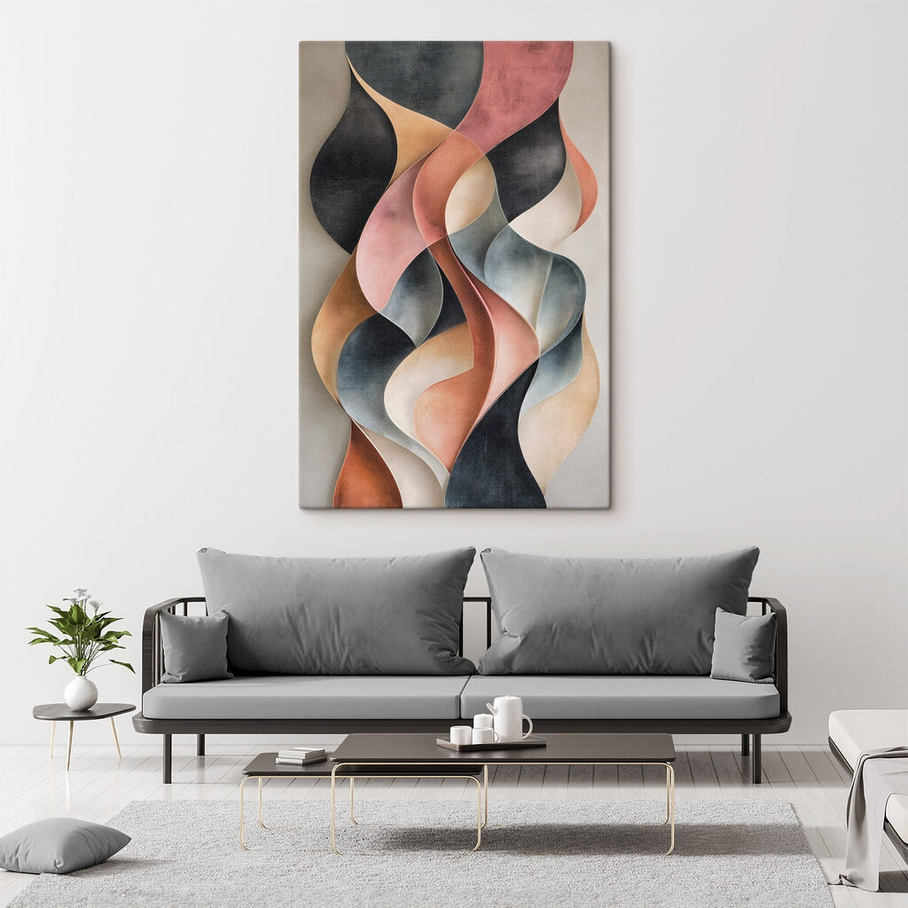 Fitas rosa entre antracite — interior 2