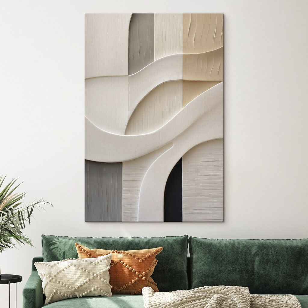 Curvas claras sobre cinzento — interior 1