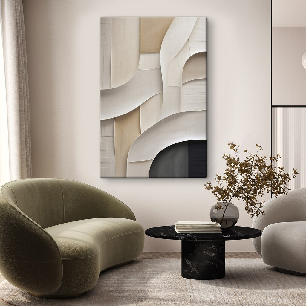 Formas brancas em arco — interior 2