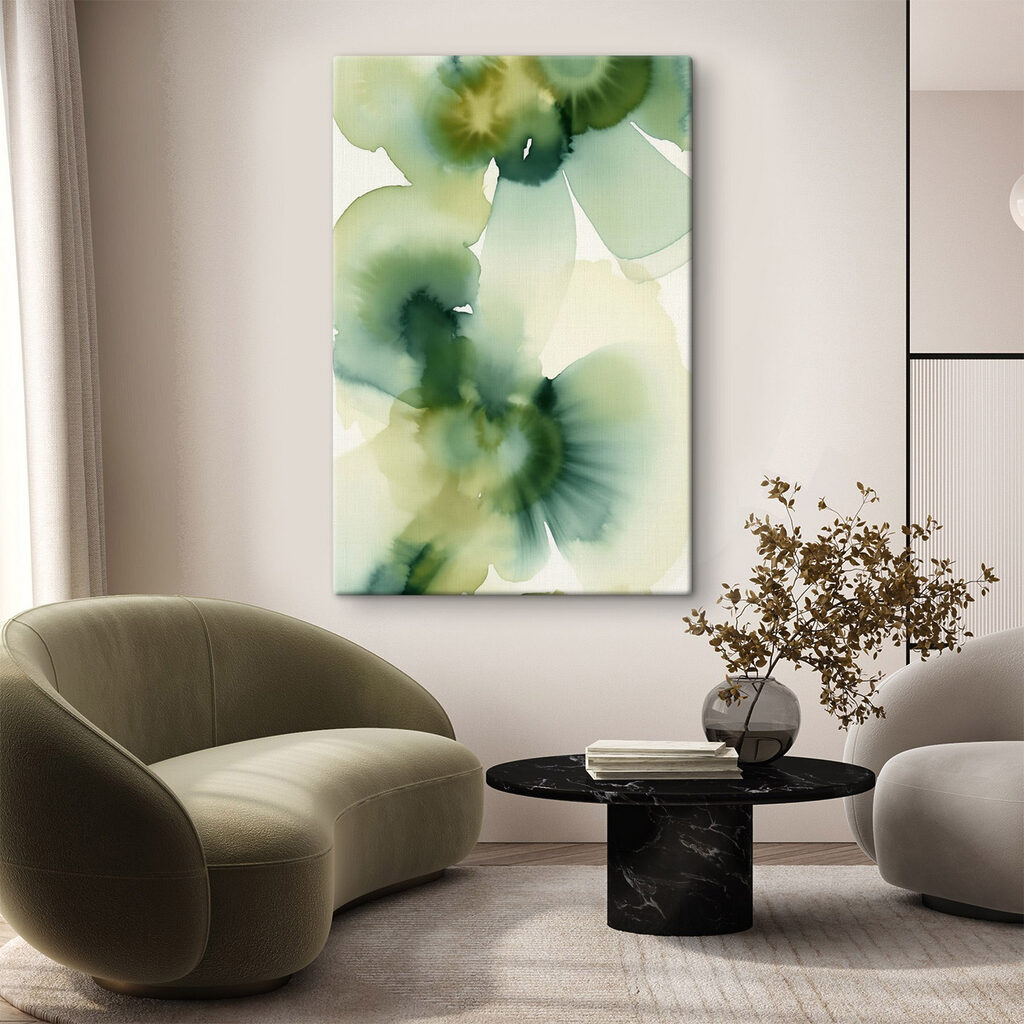 Flores verdes dispersas — interior 2