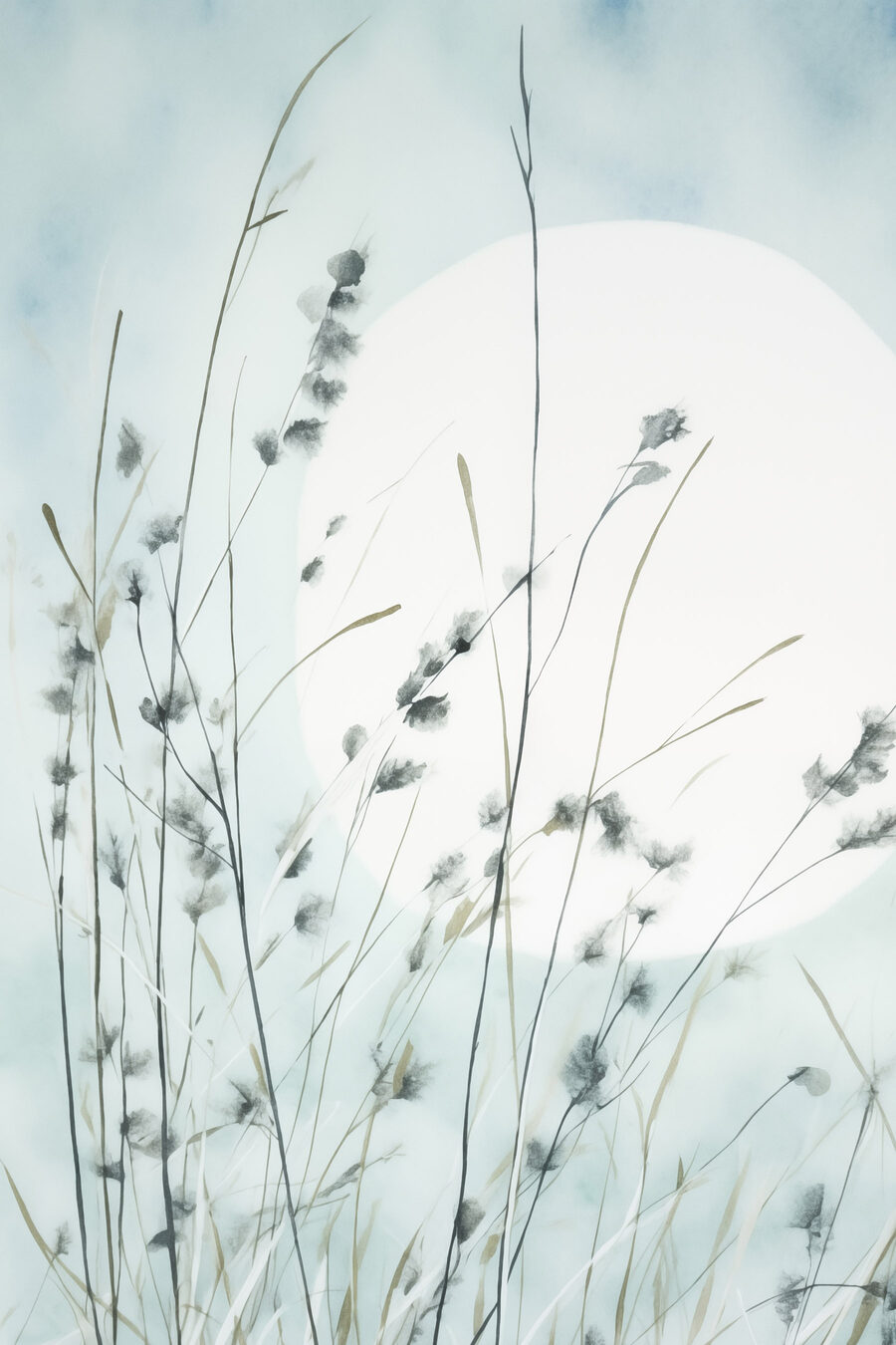 Hastes finas sobre luz — design completo